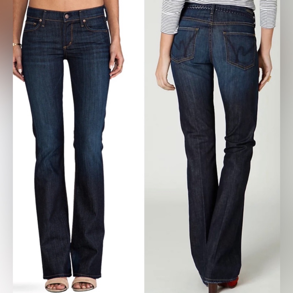 Citizens Of Humanity Dark Wash Kelly Low Rise Bootcut Jeans